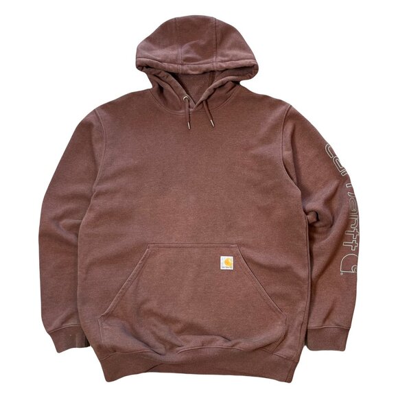 Carhartt Arm Spellout Pullover Hoodie M - Picture 1 of 3